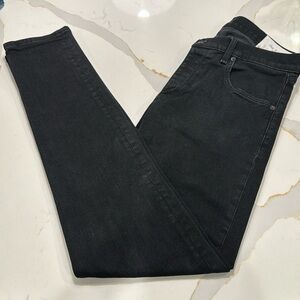 Rag & Bone Fit 1 Extra Slim Black Denim Pants Size 33 Black M1224K302 like new!